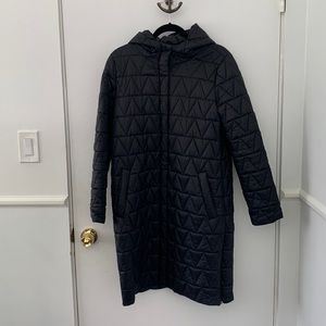 Eileen fisher die small hooded coat